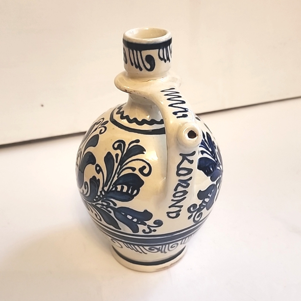 Vintage small Korond Polish pottery jug vase